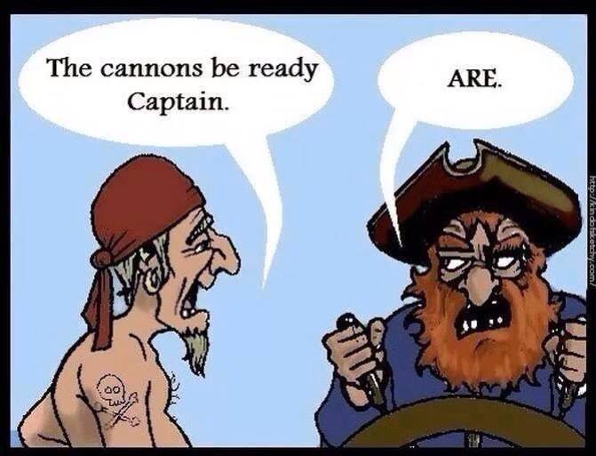Grammar on the high seas, pirate joke | REB Research Blog